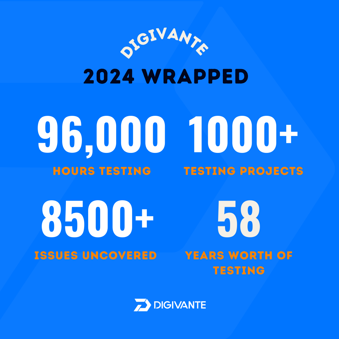 Digivante 2024 Wrapped: Website and App Testing Stats